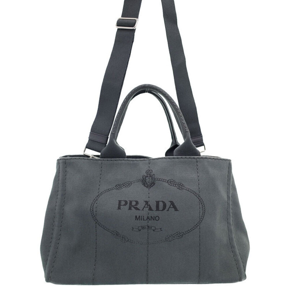 Prada Handle Tote Canapa Convertible Crossbody Bag Top Tote 2way - Picture 2 of 9